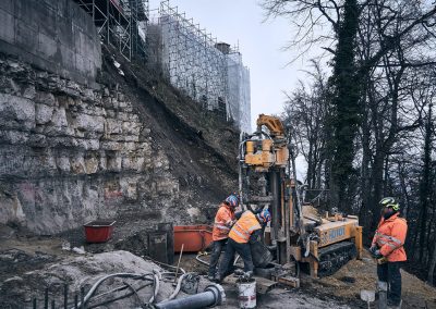 Geo-Bohrtechnik Borpfähle Burg Hohenzollern