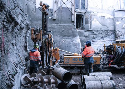 Geo-Bohrtechnik Verbau und Gründung Inselbrauerei Freiburg