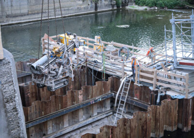 Gründung Radwegbrücke Tübingen