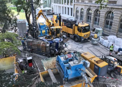 Bohrung Kaiser-Karree in Frankfurt