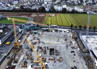 Großbaustelle Egerkingen in der Schweiz