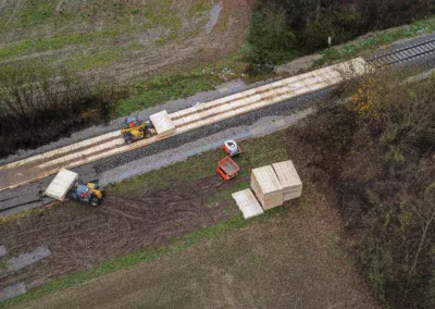 Baugrunderkundung für die Deutsche Bahn bei Tüßling