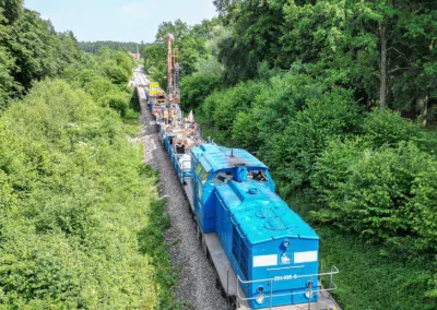 Baugrunderkundung für die Deutsche Bahn bei Tüßling